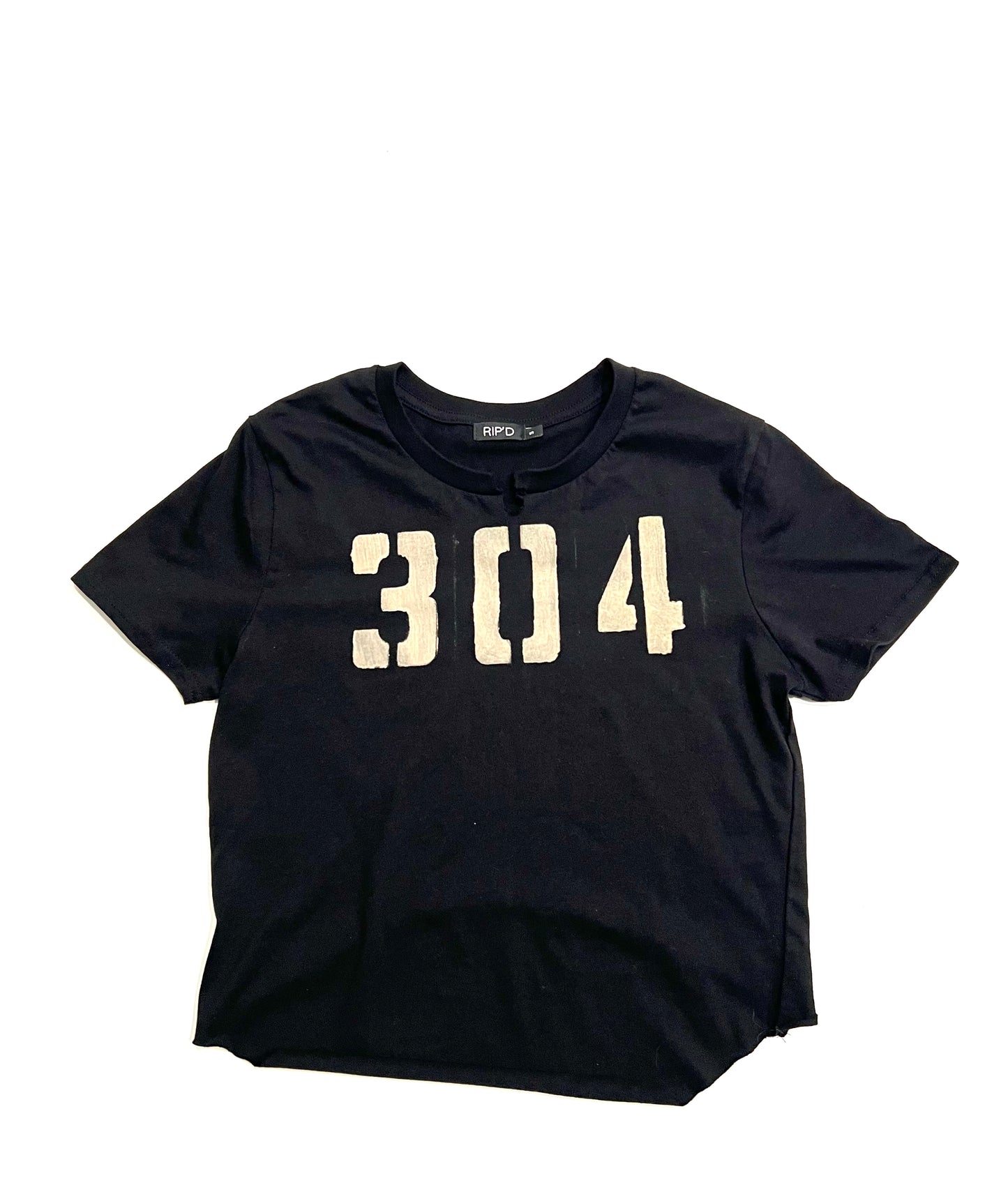 Black & Tan Cropped 304 T-shirt